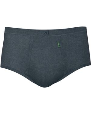 Zd - Zero Defects Senior Fly Front Briefs – Premium Egyptian Cotton Comfort - Grey