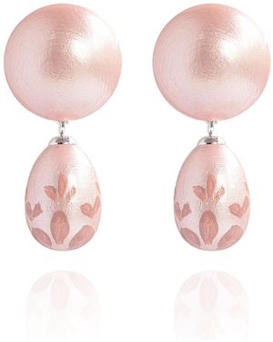 Saule Label Calista Earrings - Pink