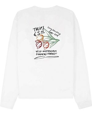 VLD Beverly Noordermarkt Long Sleeve T-Shirt - White