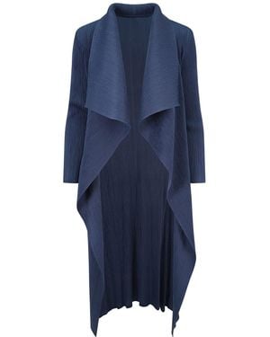 Beatrice von Tresckow Waterfall Crinkle Coat - Blue