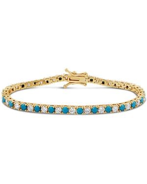 SHYMI Alternating Colour Tennis Bracelet - Metallic
