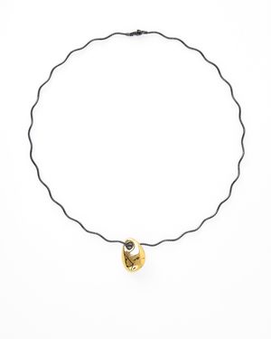 The Link Between Brooklyn Necklace Scalloped Chain - Metallic