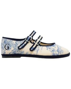 Gondolina Shoes Neutrals Biennale Mary Jane - Blue