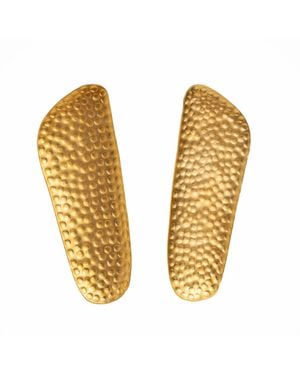 Meraki by Rashmi Bajaj Punched Plated Dangle Earrings - Metallic