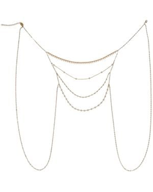 La Soula Jewelry Neutrals Lyra Necklace - White