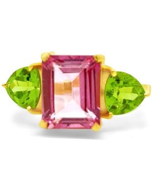 GEM BAZAAR The Lottie Ring - Green