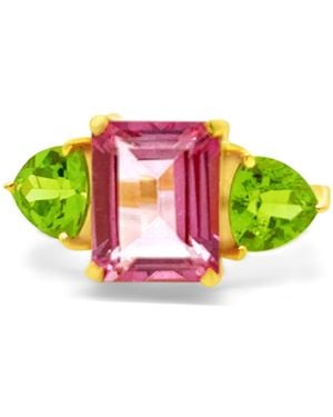 GEM BAZAAR The Lottie Ring - Green