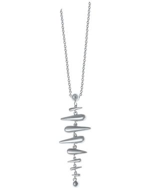 Lucy Quartermaine Shard Pendant 28/32" - Metallic