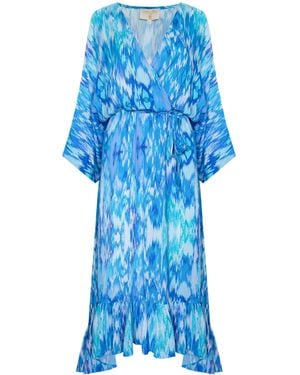 Sophia Alexia Sea Dream Mozambique Midaxi Dress - Blue
