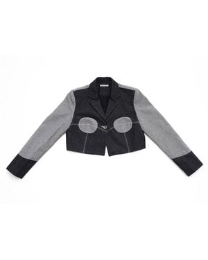 Belkys Studio Vesper Denim Breasted Jacket - Black