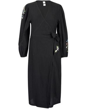 Em & Shi Lily Of The Valley Wrap Dress - Green