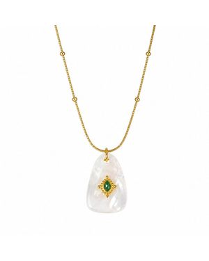 Ormiro Elements Gemstone Talisman Necklace - Metallic