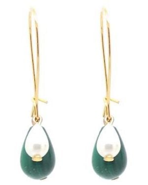 SALOME Penelope Malachite 3-In-1 Earrings - White