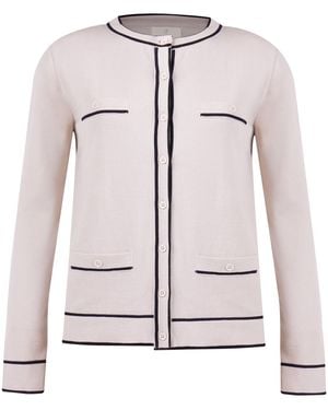 Peraluna Neutrals Helen Fine Cardigan Pure Organic Cotton - Natural