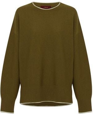 CALLAITE Pure Cashmer Vittoria Pullover - Green