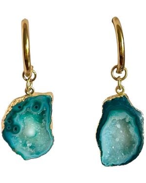 Magpie Rose Hoop Rocks - Green
