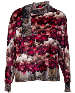 ARTISTA Feather Velvet Top - Red