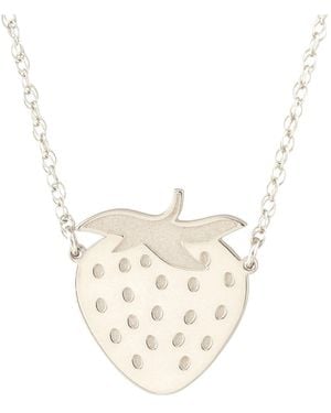 Kris Nations Strawberry Necklace - White