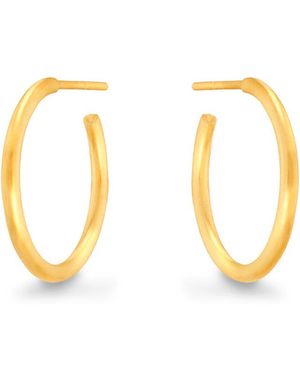 7879 Medium Hoop Earrings - Metallic