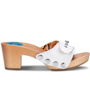 Nique Forde Cotton Georgie Sandals - White