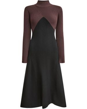 James Lakeland Colour-Block Knit Dress - Black