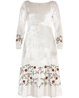 Transcend Marble Dress - White