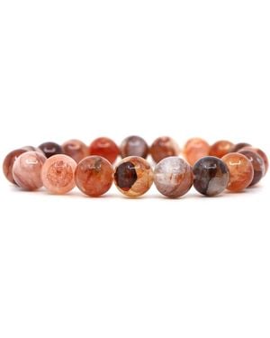 Shar Oke Neutrals Fire Hematoid Quartz Bracelet - Red