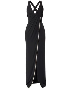 AGGI by HALEWSKI Carla Night Fall Evening Maxi Dress - Black