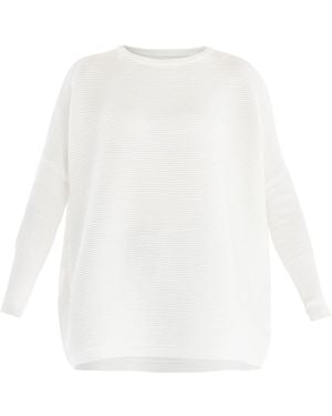 Paisie Ribbed Jumper - White