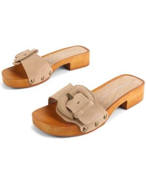 INTENTIONALLY ______ Mar Suede Clog - Natural