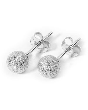 Belinda Jewelz Gloria Timeless Solid Ball Studs - White