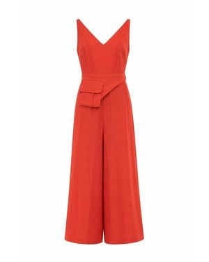 Mirimalist Onyx Loose Jumpsuit - Red