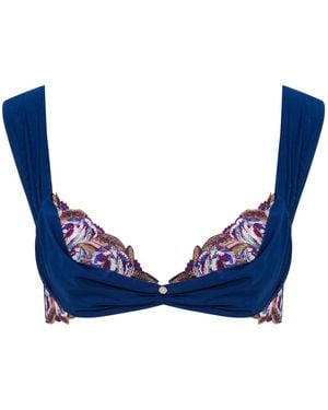 House of Silk Marien Tulle Bra - Blue