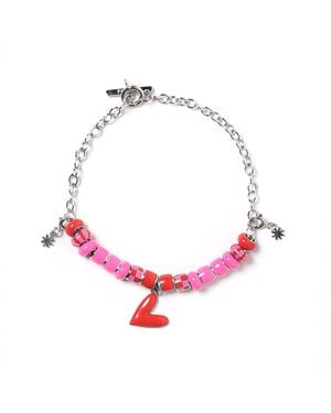 Pinnole I Love You Charm Bracelet - Red
