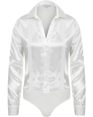 Maan Istanbul Shirt With Bodysuit - White
