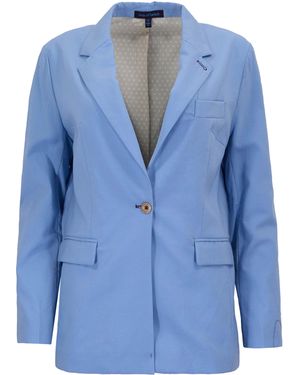 lords of harlech Julia Tailored Blazer - Blue