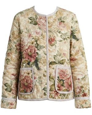 The Well Worn The Chloe Jacket – Vintage Floral - Natural