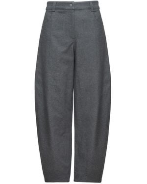 Audrey Vallens Denim Affair Rounded Trousers - Grey