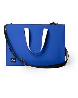 Qu Matte Tote Bag - Blue