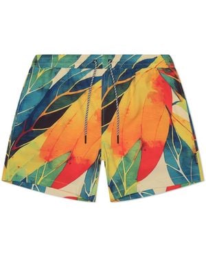 Playaluxe Tulum Volley Swim Trunk Tropical - Blue