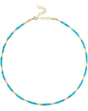 Olivia Le Mykonos Beaded Necklace - Blue