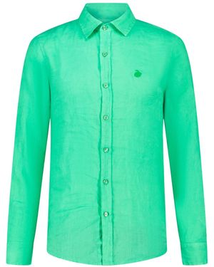 Maison Tangerine Grass Linen Shirt For - Green