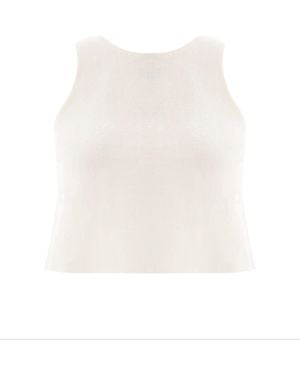 Monlicia Neutrals Lena Linen Top - White