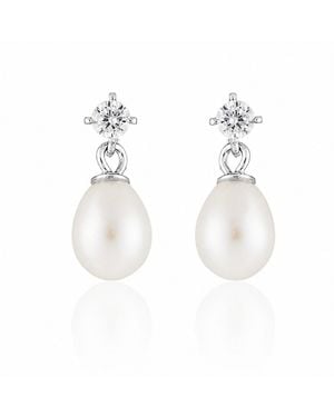 Esterah Maia Pearl Earrings - White