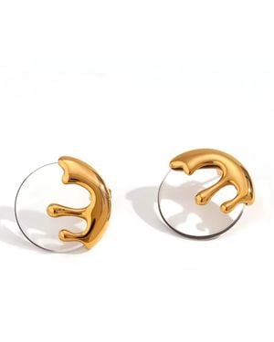 Olivia Le Drip Disco Earrings - Metallic