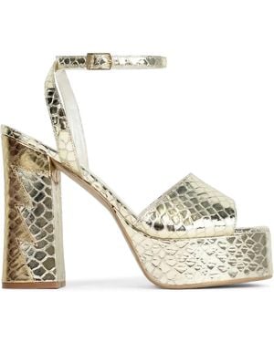 Terry De Havilland Nova Bolt Platform Heels - Metallic
