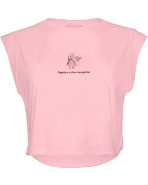 ADIBA The Emerald Princess Crop Top - Pink