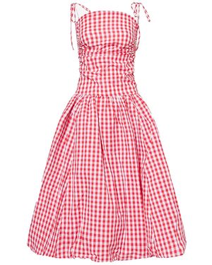 Amy Lynn Alexa Gingham Puffball Dress - Pink