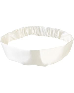 Soft Strokes Silk Pure Mulberry Silk Flat Headband - White