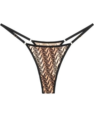 GOD SAVES QUEENS Neutrals Alizee Thong Nude - Brown